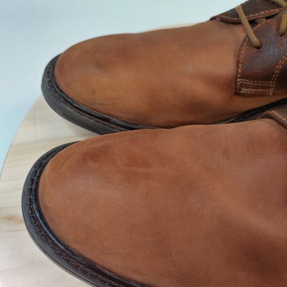 Josef Seibel Oscar 5 Derby Shoes Castagne Brown Two-Toned Leather Men EU 43 US 9 - Picture 5 of 14